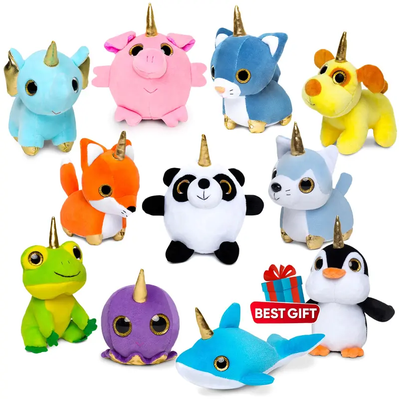 11-Piece Unicorn Sensory Toy Set — Soft Plush Fidget Creatures For Kids Ages 3–8 1