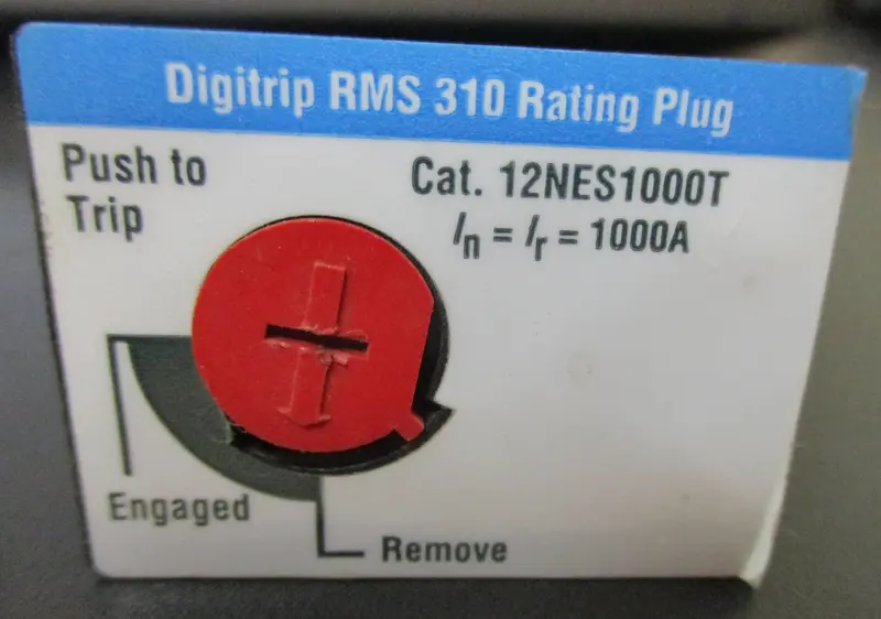 12Nes1000T Digitrip Rms 310 Rating Plug Module 1