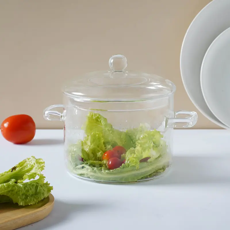 1500Ml Borosilicate Glass Curry Or Sauce Pot With Wide Mouth 1