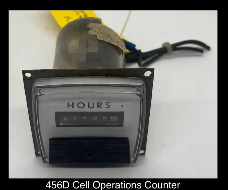 456D Mechanical Cell Operations Counter – Resettable Hour & Cycle Meter 1