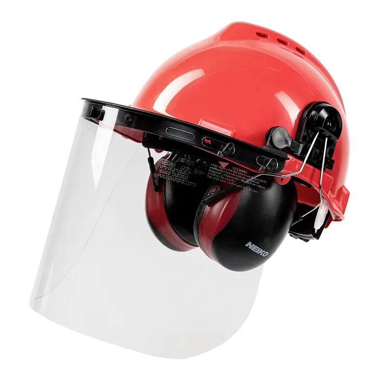 5-In-1 Forestry Safety Helmet With Face Shield, Ventilated Mesh Visor, And Integrated Earmuffs 1