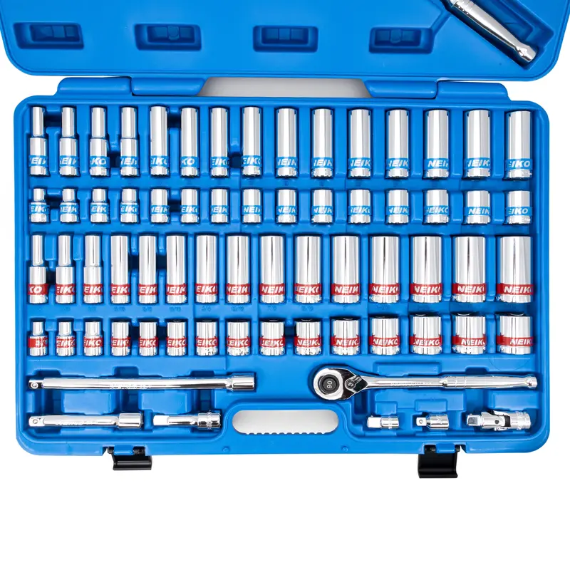 68-Piece Color-Coded 1/2-Inch Drive Mechanics Ratchet Set 1