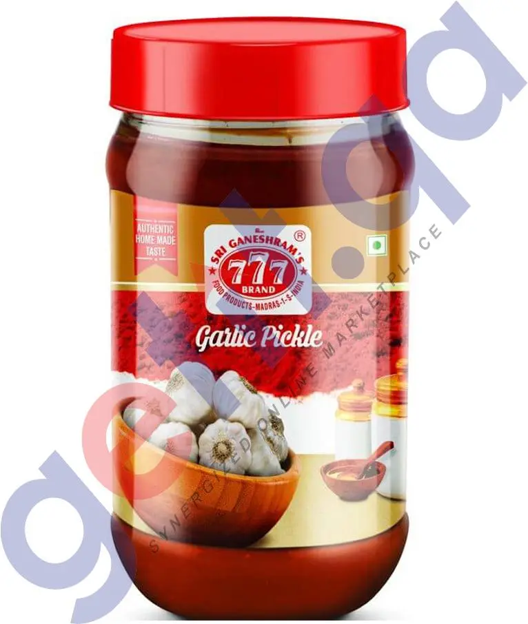 777 Garlic Pickle – Bold & Aromatic Fermented Condiment, 300G 1