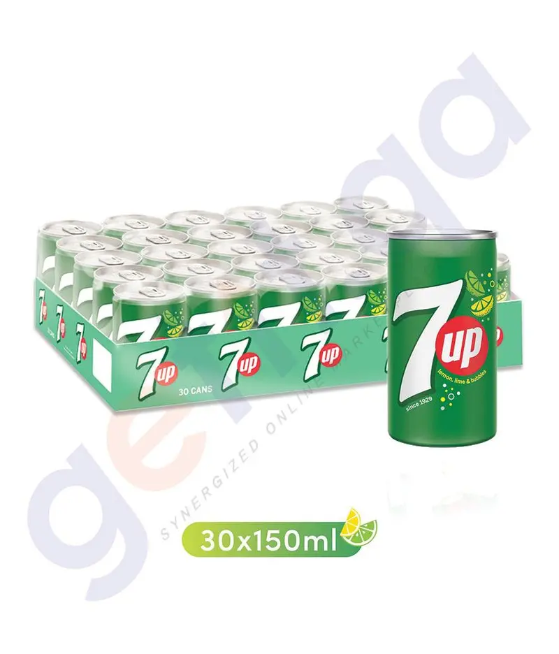 7Up Sparkling Soft Drink – Lemon & Lime Flavor (Can) 1
