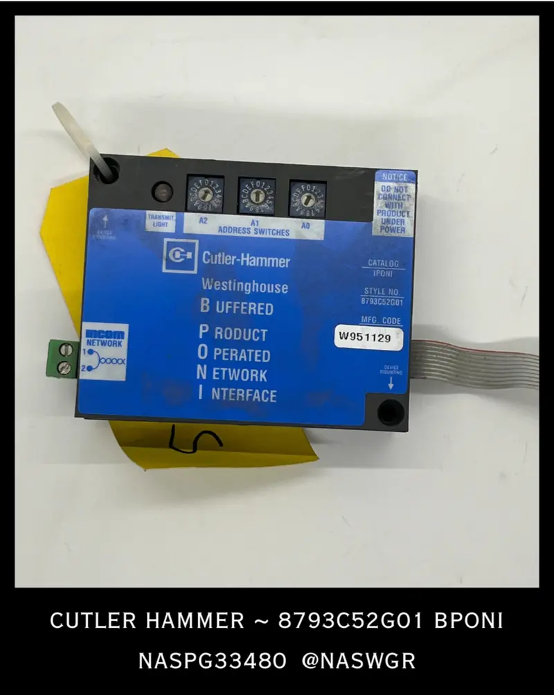8793C52G01 Bponi Interface Module For Cutler-Hammer Systems 1