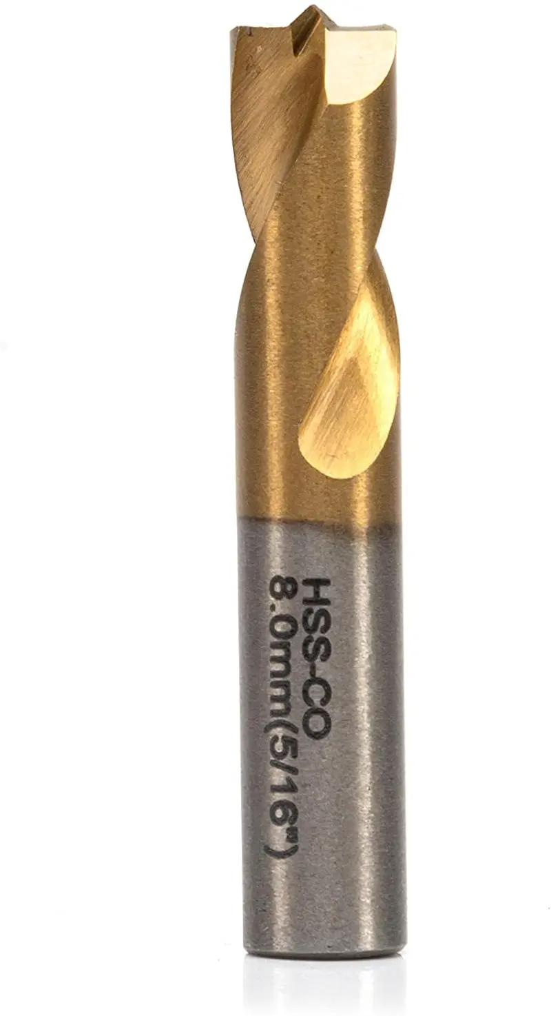8Mm Spot Weld Drill Bit — High-Speed Cobalt Steel With Titanium Nitride Coating 1