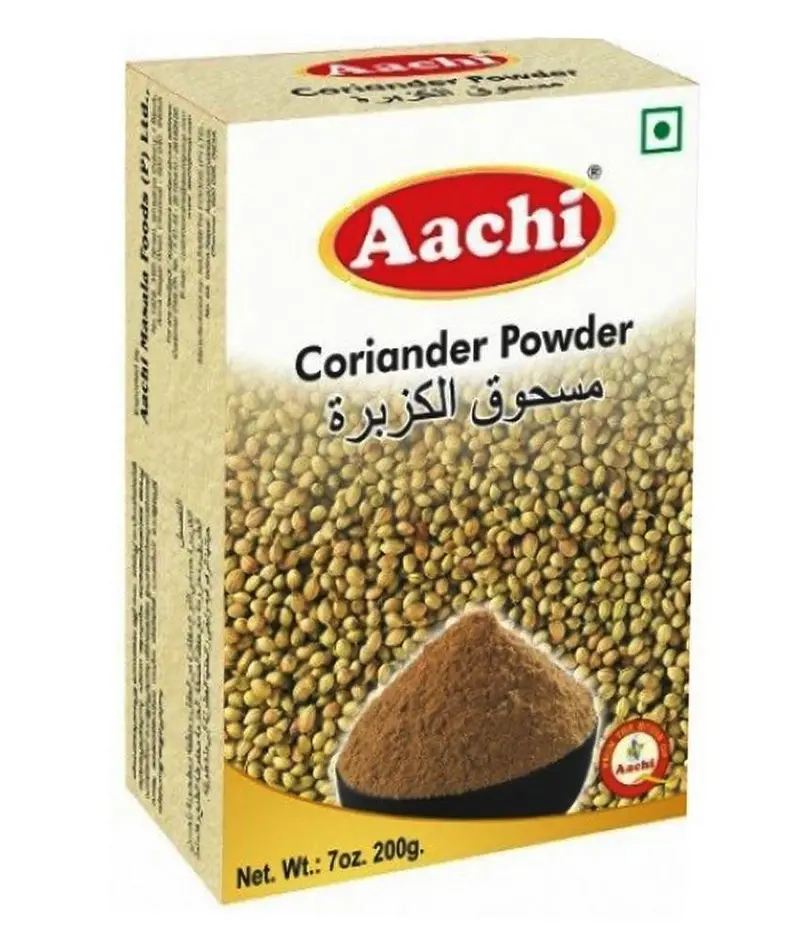 Aachi Coriander Powder – Fragrant, Sun-Dried Ground Cilantro Seeds (200G) 1