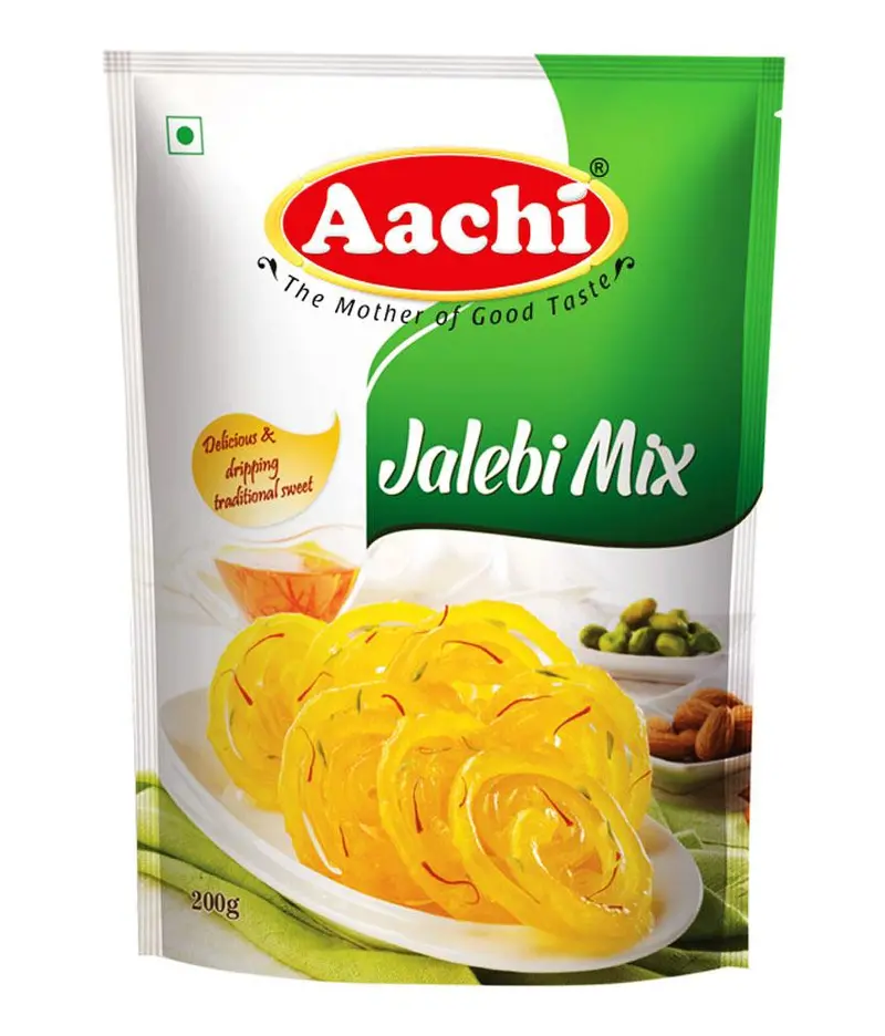 Aachi Jalebi Mix – Ready-To-Fry Batter For Crispy, Sweet Spiral Fritters (200G) 1