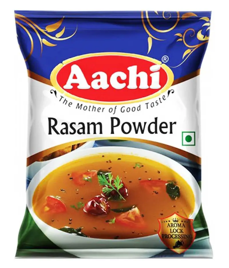 Aachi Rasam Powder – Zesty, Tamarind-Infused Spice Mix For Light Lentil Soup 1