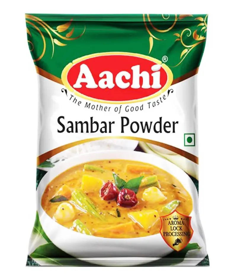 Aachi Sambar Powder – Authentic Tamil Nadu-Style Lentil-Stew Seasoning (100G) 1