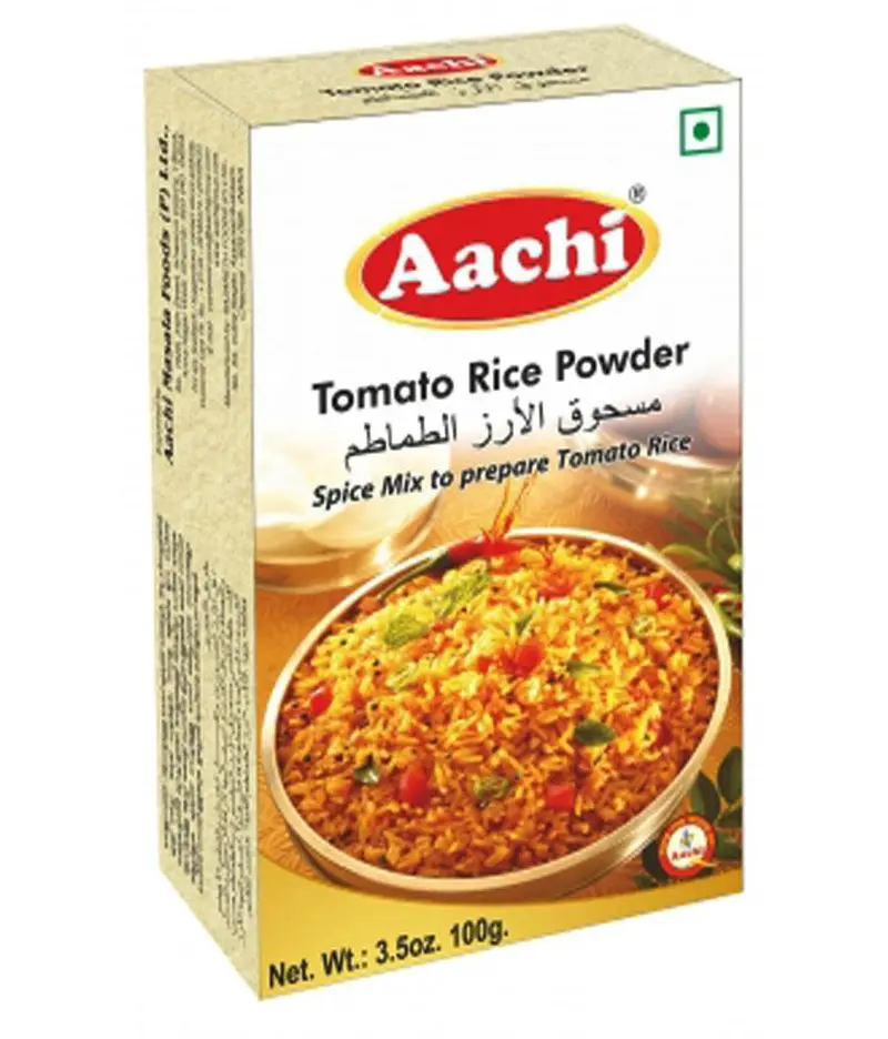 Aachi Tomato Rice Seasoning Powder, Flavorful South Indian Mix, 100G 1