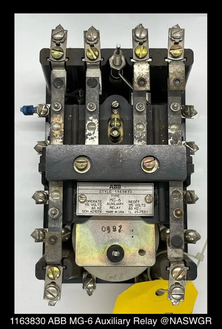 Abb 1163830 Mg-6 Auxiliary Relay – Universal Replacement For Mg-6 Series 1