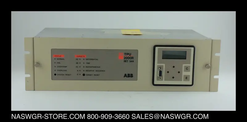 Abb 588V0312-61011 Transformer Protection Relay – Compatible With Tpu 2000R And Ret 544 Systems 1