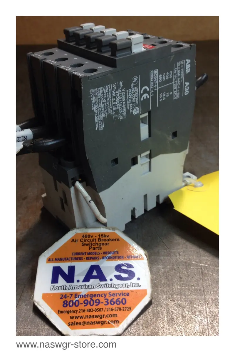 Abb A30-30-01 Four-Pole Contactor – 30A Rated Current, 110–120V Ac Coil 1