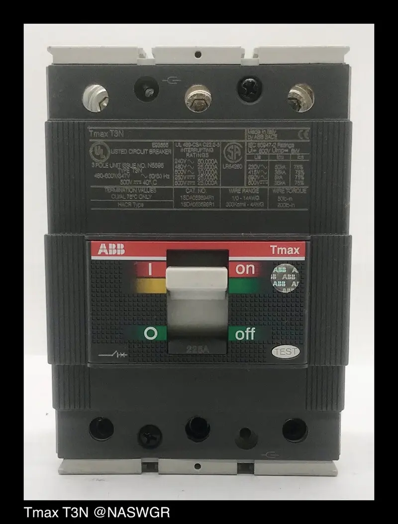 Abb Sace Tmax T3N 225A Molded Case Circuit Breaker 1