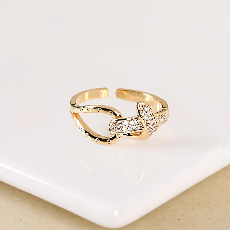 Adjustable Infinite Glow Gold Ring 1
