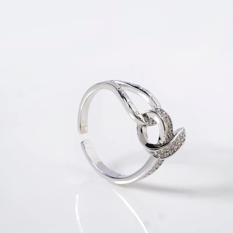 Adjustable Infinite Glow Sterling Silver Ring 1
