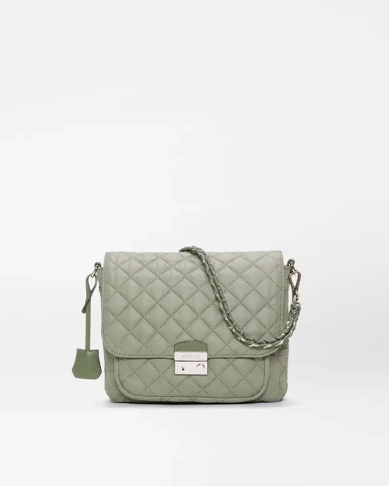 Agave Green Medium Crosby Lock Crossbody Bag 1
