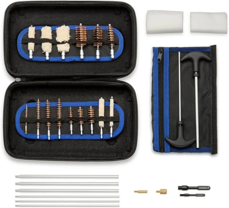 All-Caliber Gun Cleaning Essentials Kit — 103-Piece Brushes, Mops, Rods, And Storage Case 1