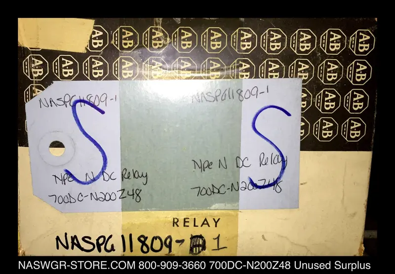 Allen-Bradley 700Dc-N200Z48 Dc Control Relay — 48Vdc Coil, Series C 1
