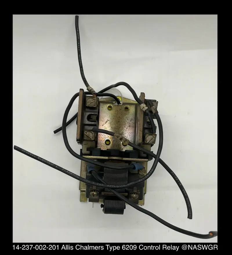 Allis-Chalmers 14-237-002-201 Type 6209 Electromechanical Control Relay 1