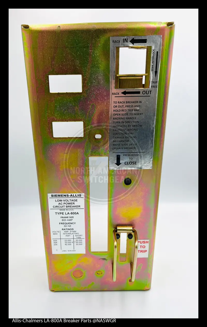 Allis-Chalmers La-800A Breaker Cover (P/N 18-390-975-002) 1