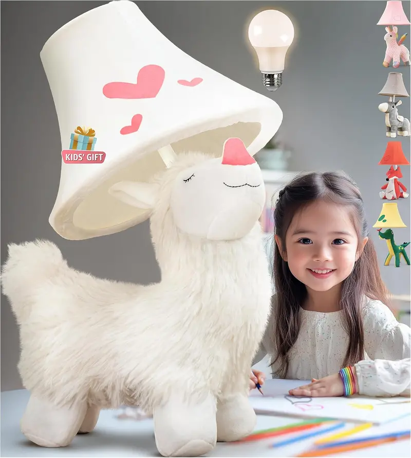 Alpaca Night Light For Girls’ Rooms — Soft, Stylish Kids Lamp & Birthday Delight 1
