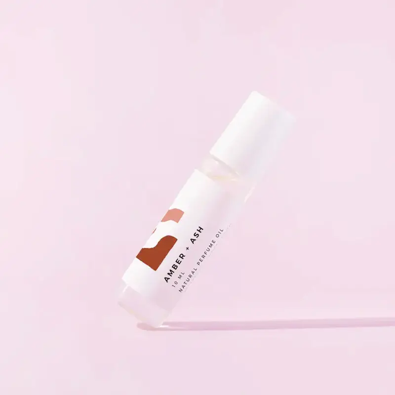 Amber + Ash Perfume Oil Roller – Warm, Earthy Scent In Portable Format – Homebody Candle Co 1