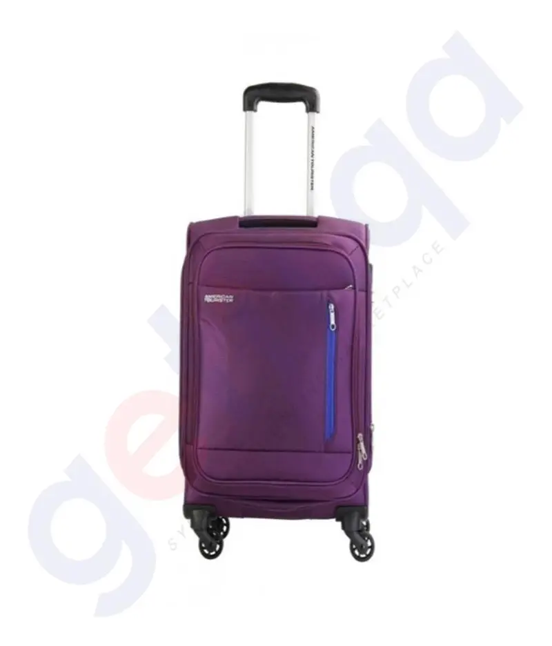 American Tourister Niue 55Cm Cabin-Friendly Spinner Luggage – Purple 1