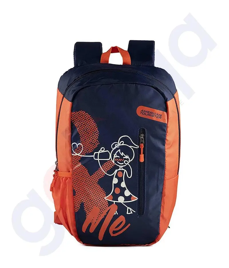 American Tourister Swagpack 2019 – Navy Blue Bff-Themed Backpack For Teens 1