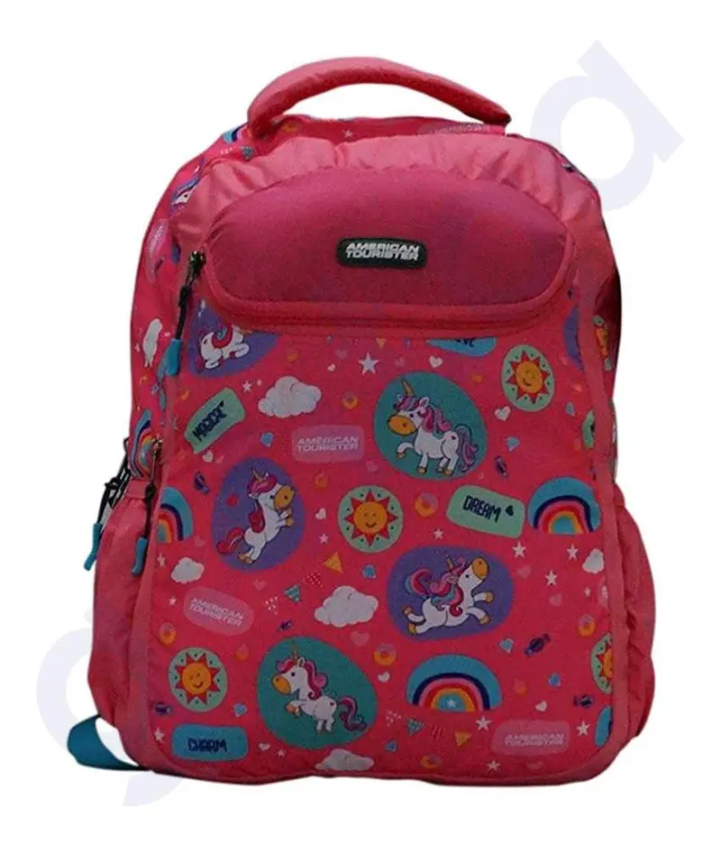 American Tourister Woddle Plus Backpack – 24.1 L, Pink Laptop-Friendly Daypack 1