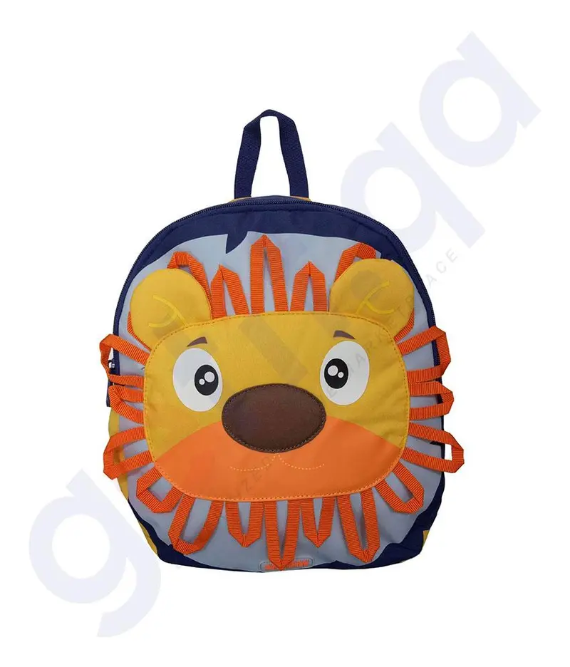 American Tourister Woodle Nxt Casual Backpack – Cheerful Yellow Lion Print For Kids 1