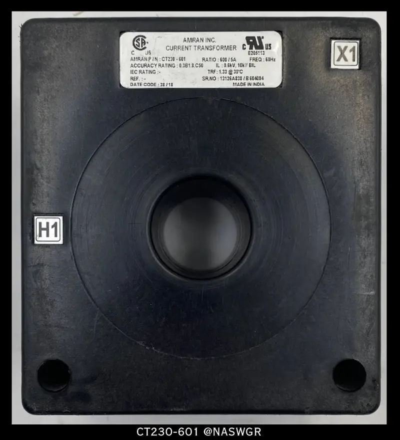 Amran Ct230-601 600:5A Current Transformer 1