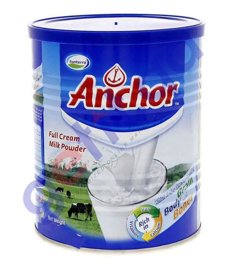 Anchor Full-Cream Milk Powder – Tin Packaging, 400 G 1