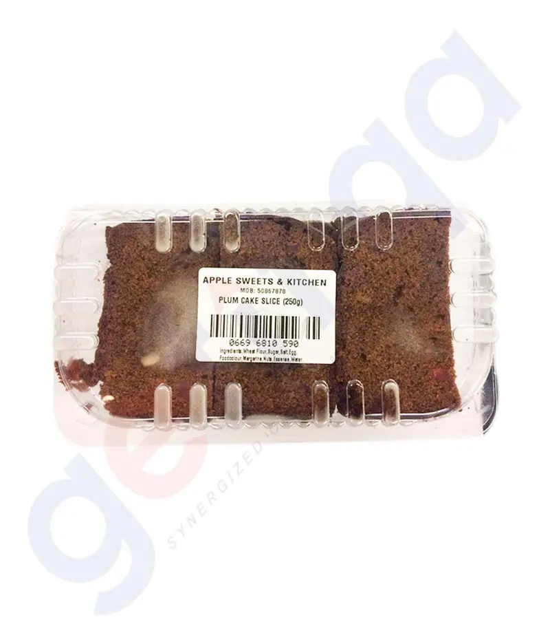 Apple Kitchen Plum Cake Slice – 250 G Pre-Cut Portion 1