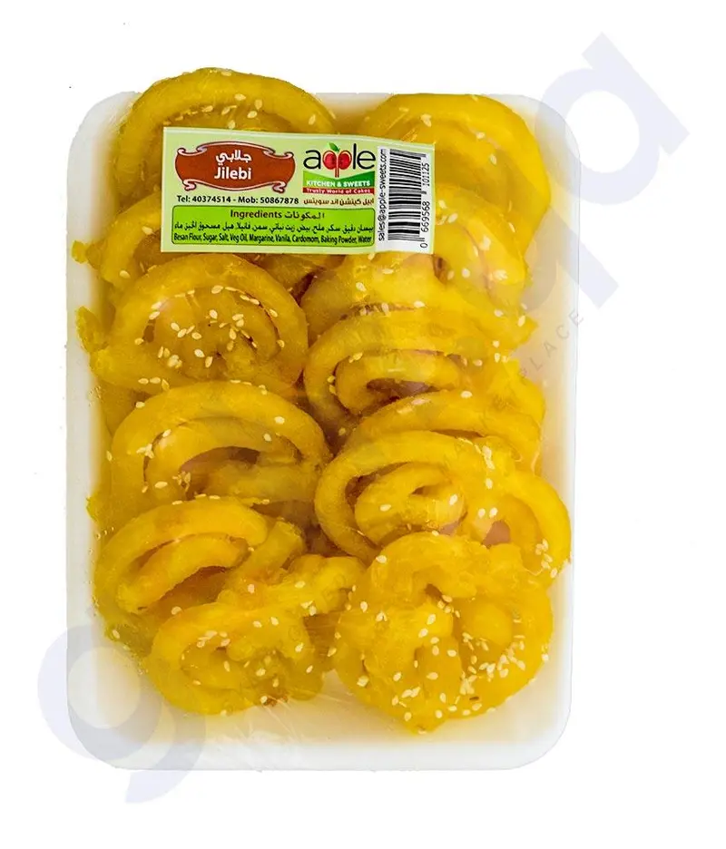 Apple Kitchen & Sweets Yellow Jalebi – 12-Piece Pack 1
