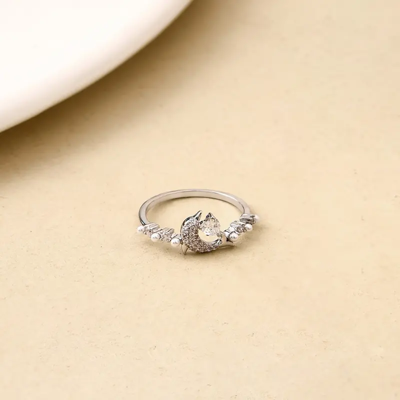 Aqua Dolphin Stud Earrings – Shimmering Silver 1