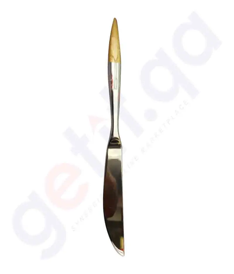 Ar Yildiz Inci Gold Table Knife Set – Elegant Turkish Cutlery, 2-Piece 1