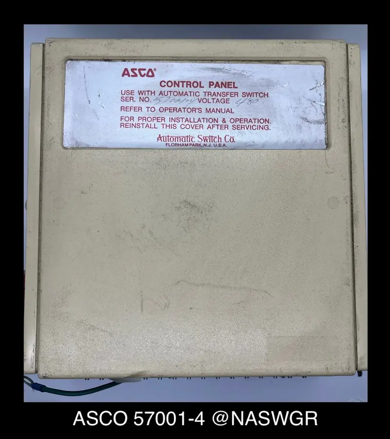 Asco 57001-4 Automatic Transfer Switch (Ats) Control Panel 1