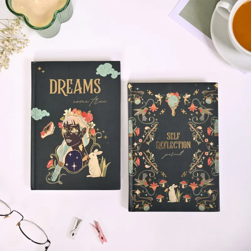 Aspirational Reflective Journal Bundle – 2 Hardcover Writing Books 1