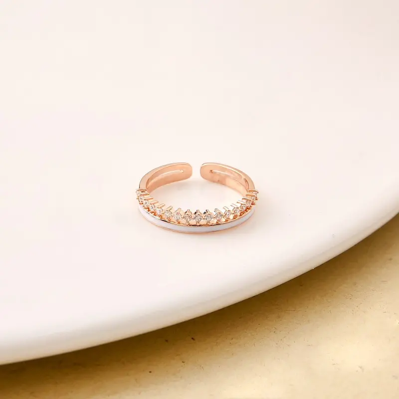 Aurora Blush Rose Gold Delicate Band 1