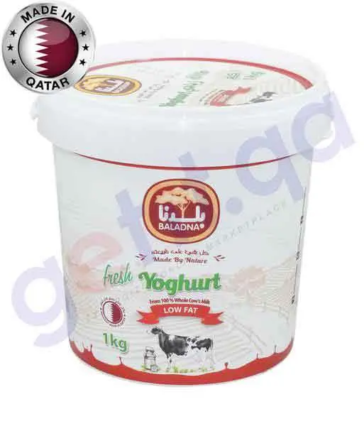 Baladna Low-Fat Yogurt – 1Kg Family-Sized Tub 1