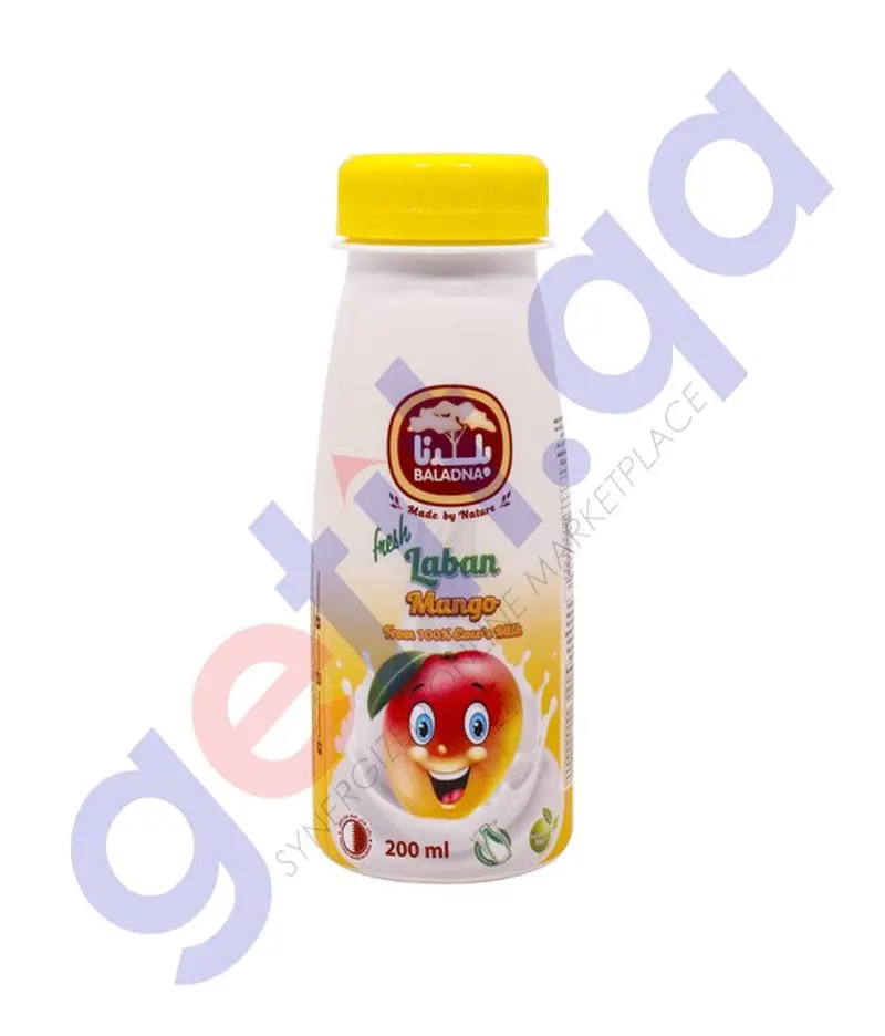 Baladna Mango Laban Drink – 200Ml Fresh Dairy Beverage 1