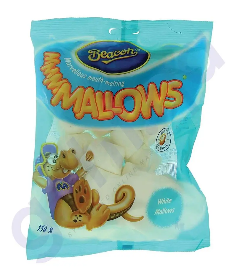 Beacon Classic White Marshmallows – 150G Bag 1