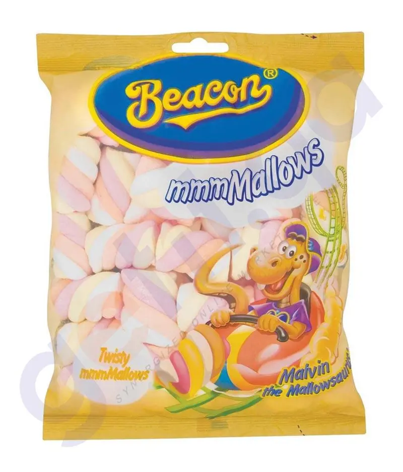 Beacon Twister-Shaped Marshmallows – 150G Bag 1