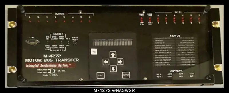 Beckwith Electric M-4272 Motorized Bus Transfer Switch System 1