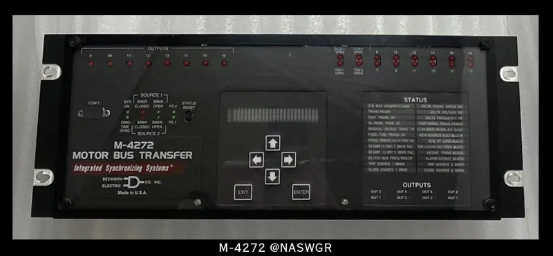 Beckwith M-4272 Motor Bus Transfer Switching System 1