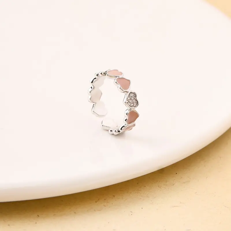 Beige Love-Inspired Minimalist Ring 1