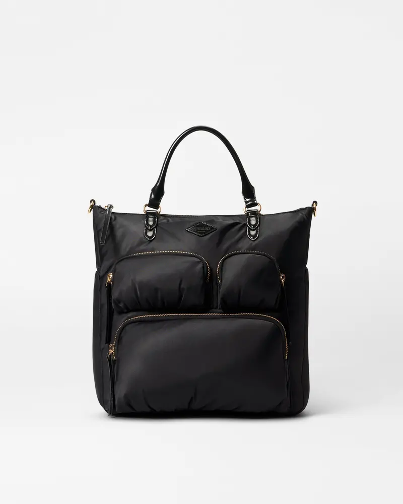 Black Chelsea Convertible Backpack 1