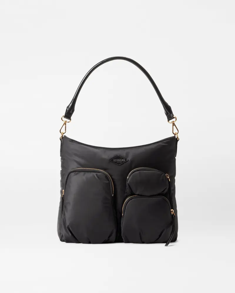 Black Chelsea Soft Hobo Bag 1